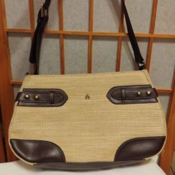 Etienne Aigner Bags Vintage Jute Etienne Aigner Woven Straw Purse